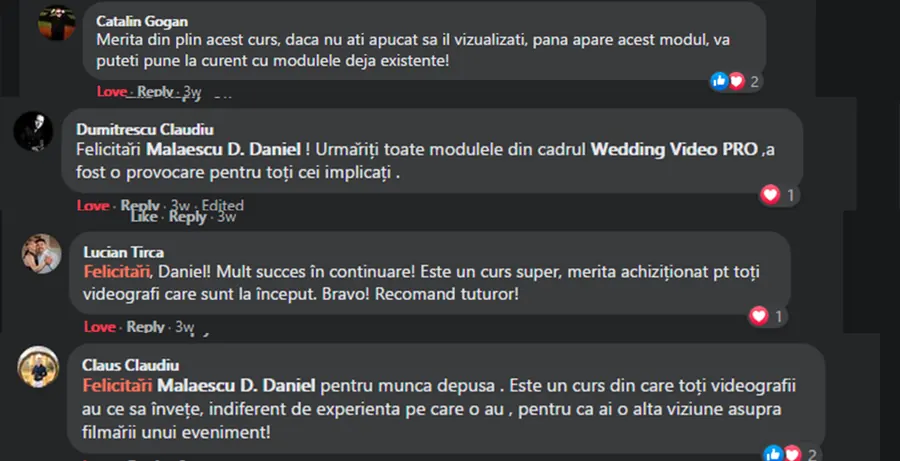 Feedback cursant